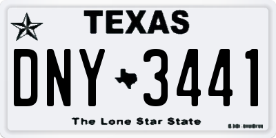 TX license plate DNY3441