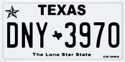 TX license plate DNY3970