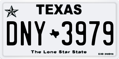 TX license plate DNY3979