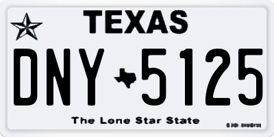TX license plate DNY5125