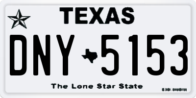 TX license plate DNY5153