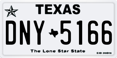 TX license plate DNY5166