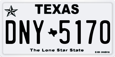 TX license plate DNY5170