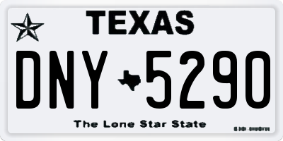 TX license plate DNY5290
