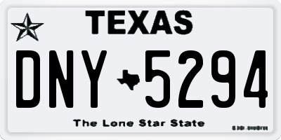 TX license plate DNY5294