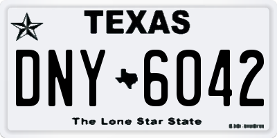 TX license plate DNY6042