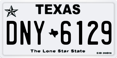 TX license plate DNY6129