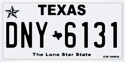 TX license plate DNY6131