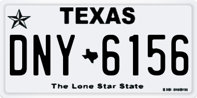 TX license plate DNY6156