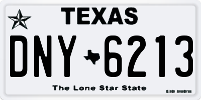 TX license plate DNY6213