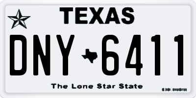 TX license plate DNY6411