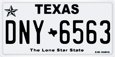TX license plate DNY6563