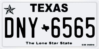 TX license plate DNY6565