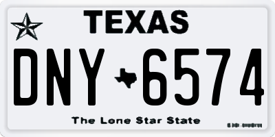 TX license plate DNY6574