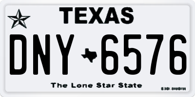 TX license plate DNY6576