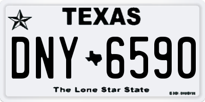 TX license plate DNY6590