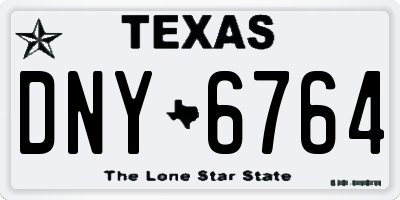 TX license plate DNY6764