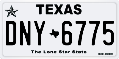 TX license plate DNY6775