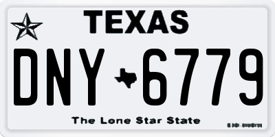 TX license plate DNY6779