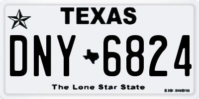 TX license plate DNY6824