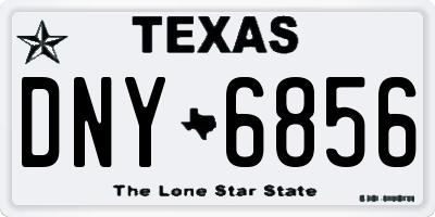 TX license plate DNY6856
