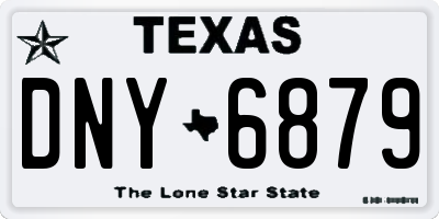 TX license plate DNY6879