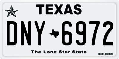 TX license plate DNY6972