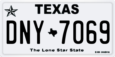 TX license plate DNY7069