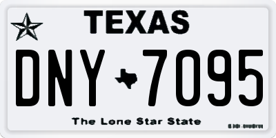 TX license plate DNY7095