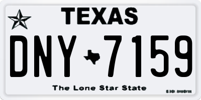 TX license plate DNY7159