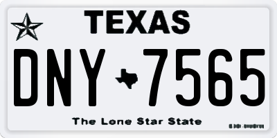 TX license plate DNY7565