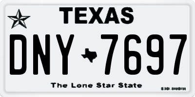 TX license plate DNY7697