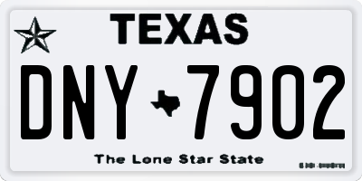 TX license plate DNY7902