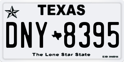 TX license plate DNY8395