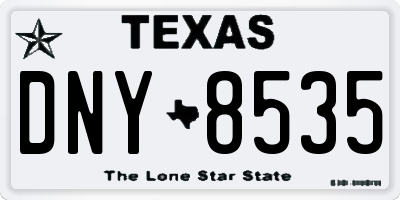 TX license plate DNY8535