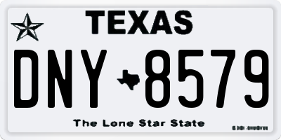 TX license plate DNY8579