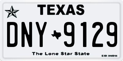 TX license plate DNY9129