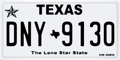 TX license plate DNY9130