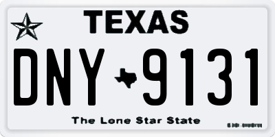 TX license plate DNY9131