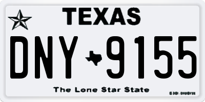 TX license plate DNY9155
