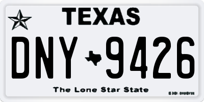 TX license plate DNY9426