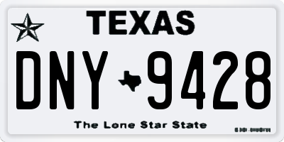 TX license plate DNY9428