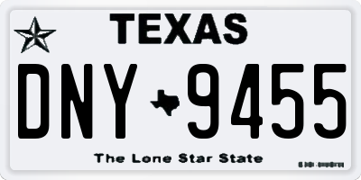 TX license plate DNY9455