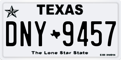 TX license plate DNY9457