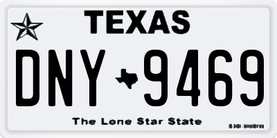 TX license plate DNY9469