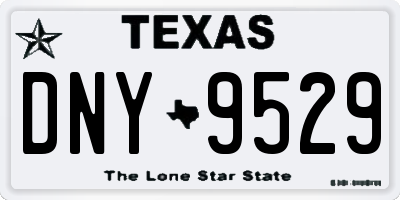 TX license plate DNY9529