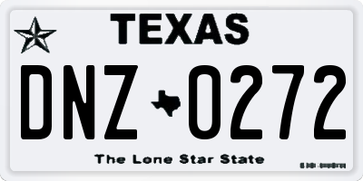 TX license plate DNZ0272