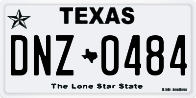 TX license plate DNZ0484