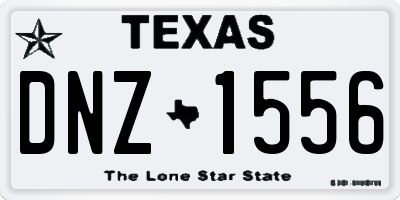 TX license plate DNZ1556