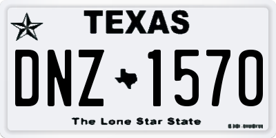 TX license plate DNZ1570